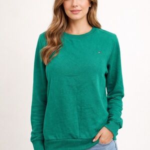Tommy Hilfiger Green Crew Neck Sweater